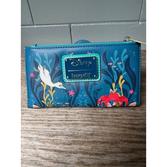 Loungefly Disney Little Mermaid Ariel Live Action Flap Wallet - Picture 9 of 9